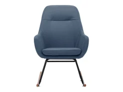 Mecedora de tela azul