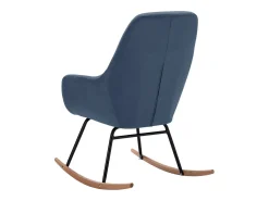 Mecedora de tela azul