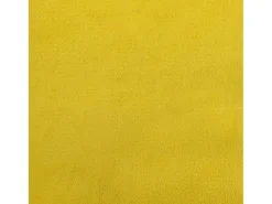 Mecedora de terciopelo amarillo mostaza