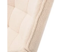 Mecedora para adultos - Mecedora ergonómica para exteriores - Para salón - Jardín - Dormitorio - Beige