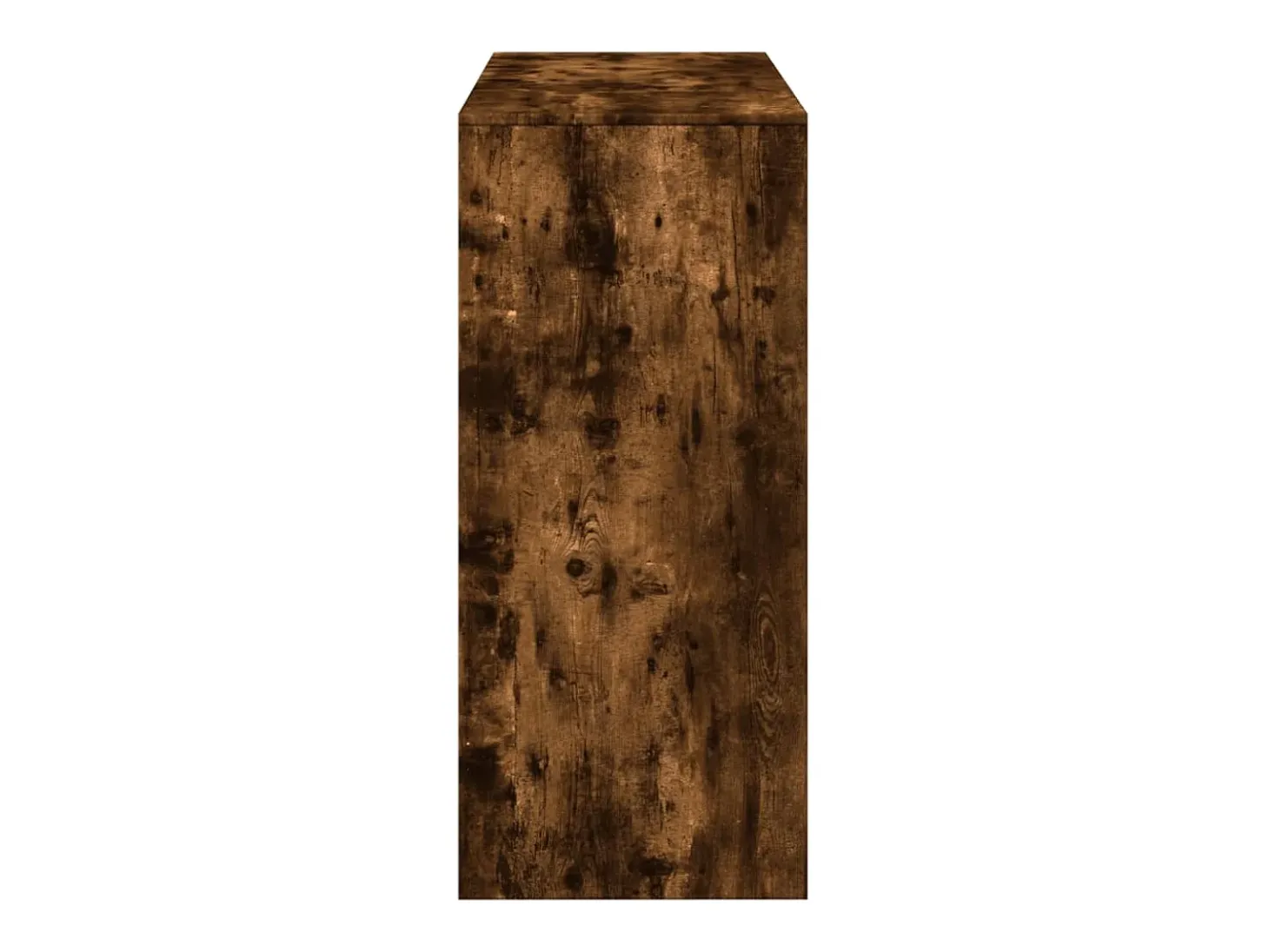 Mesa alta con estante roble ahumado 124x46x103,5 cm