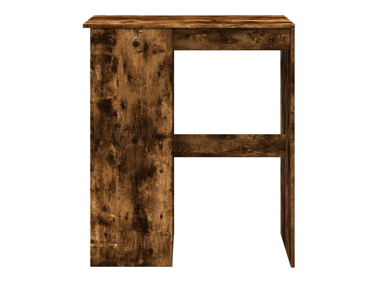 Mesa alta con estantes madera roble ahumado 90x47,5x103,5 cm