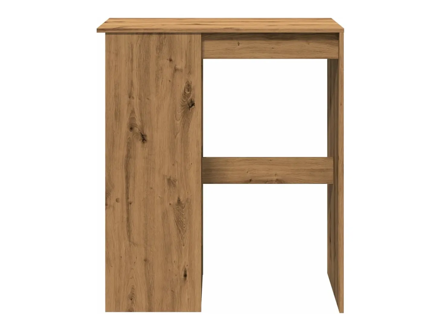 Mesa alta con estantes madera roble artisian 90x47,5x103,5 cm