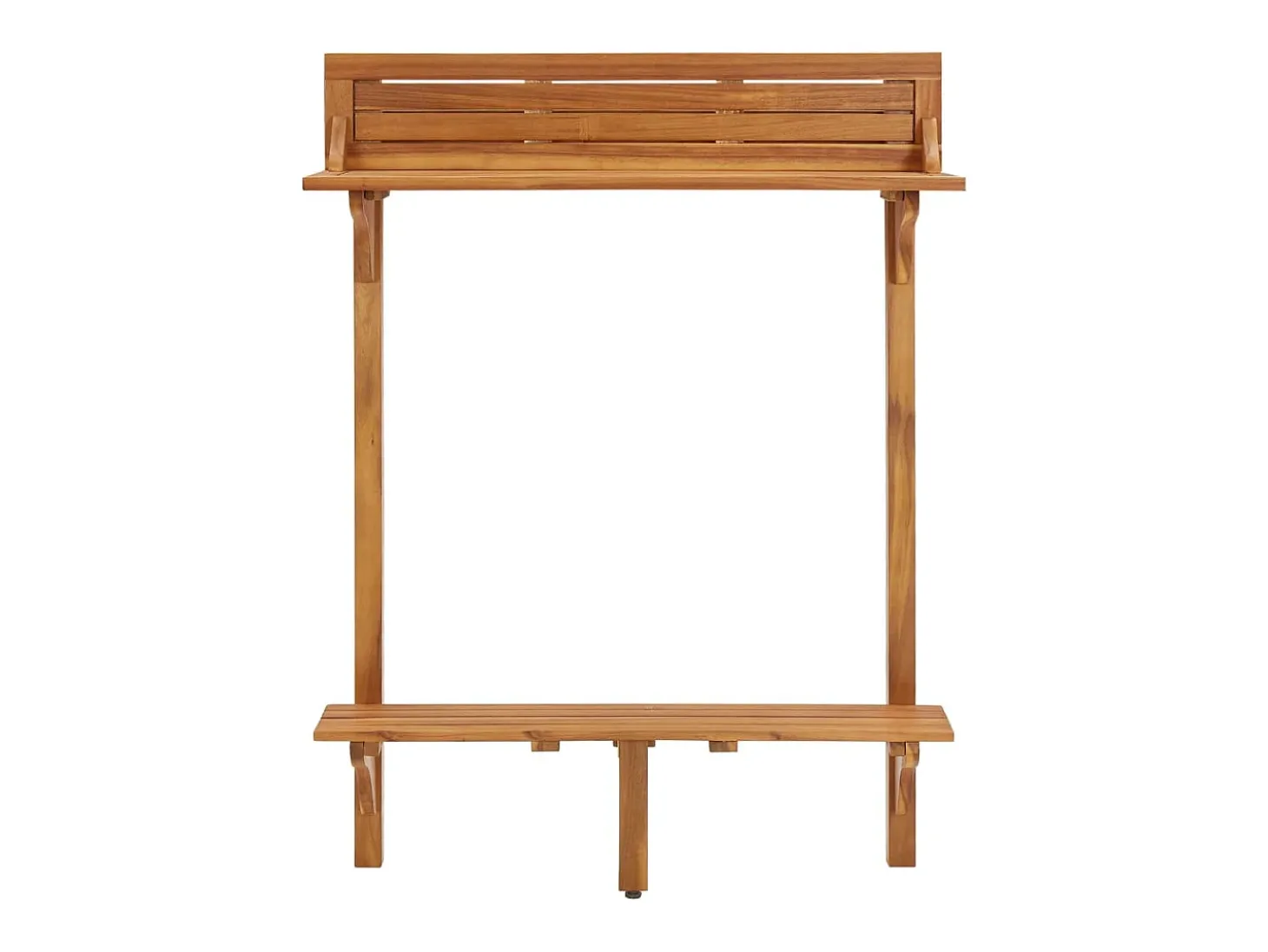 Mesa alta de balcón de madera maciza de acacia 90x37x122,5 cm ES554110