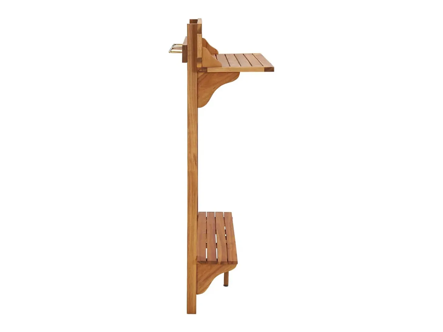 Mesa alta de balcón de madera maciza de acacia 90x37x122,5 cm ES554110
