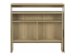 Mesa alta de bar con 2 tableros roble 130x40x120 cm ES848538