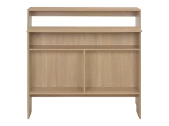 Mesa alta de bar con 2 tableros roble 130x40x120 cm ES848538