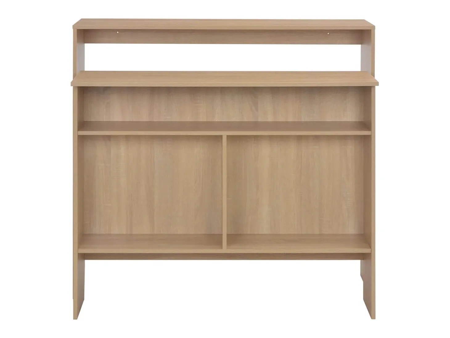 Mesa alta de bar con 2 tableros roble 130x40x120 cm ES848538