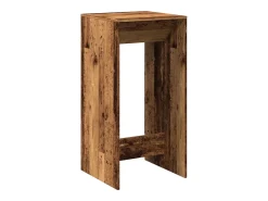 Mesa alta de bar madera de ingeniería envejecida 51x50x103,5 cm