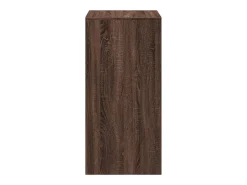 Mesa alta de bar madera ingeniería marrón roble 51x50x103,5 cm