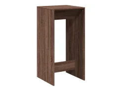 Mesa alta de bar madera ingeniería marrón roble 51x50x103,5 cm
