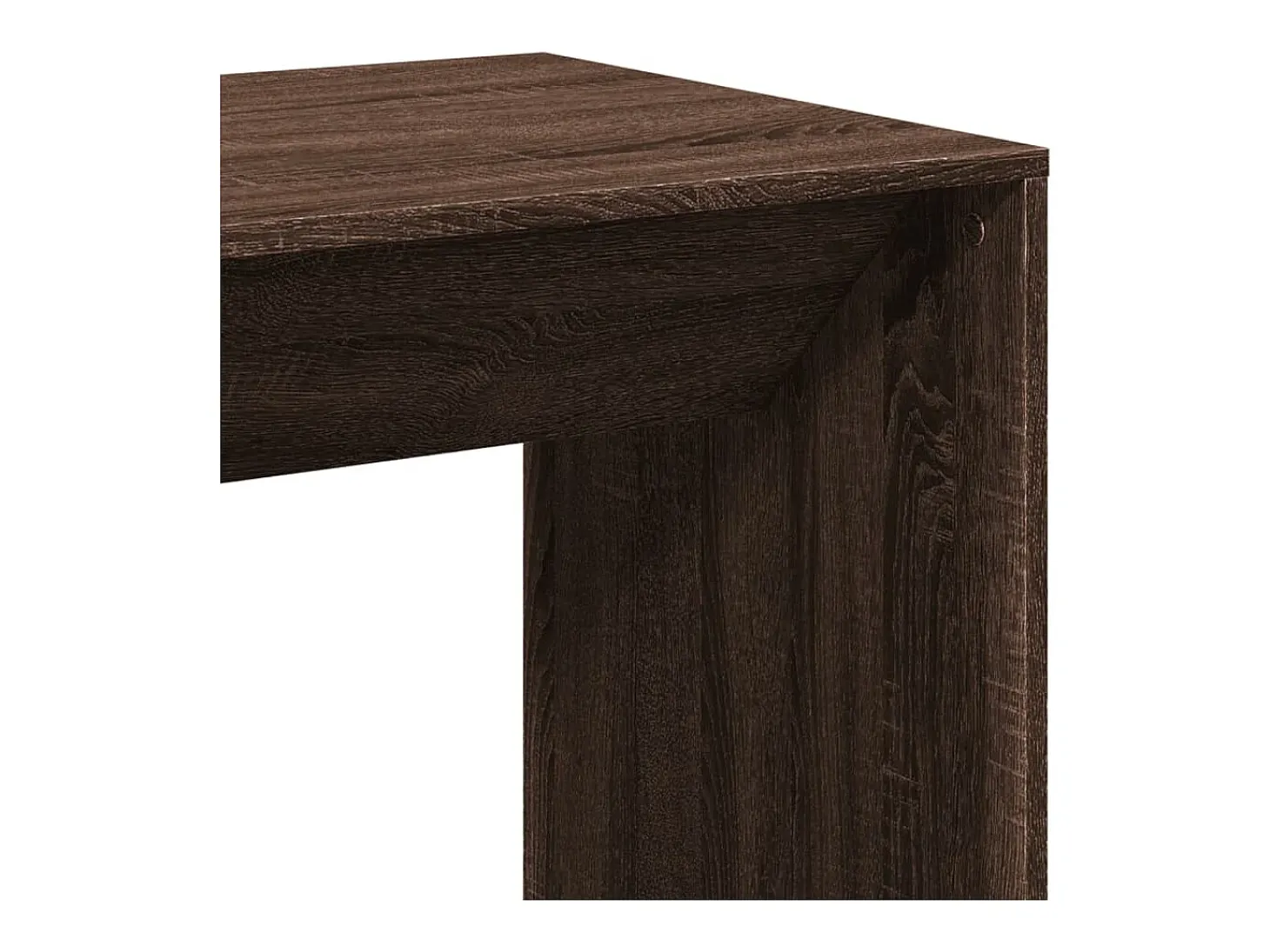 Mesa alta de bar madera ingeniería marrón roble 51x50x103,5 cm