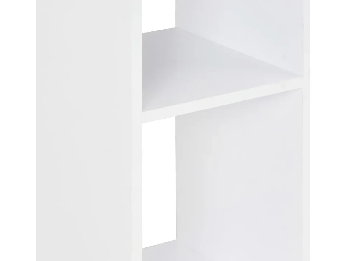 Mesa alta de cocina blanco y gris antracita 60x60x110 cm ES341234