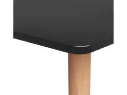 Mesa alta de cocina negro 120x60x105 cm ES542548