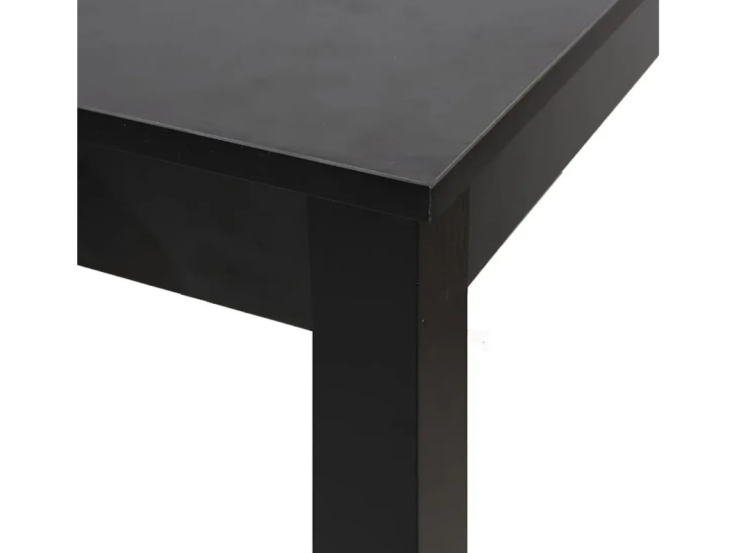 Mesa alta negra de MDF 115x55x107 cm