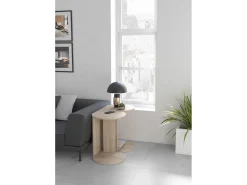 Mesa auxiliar - A62cm x L46cm x P55cm roble claro -Trébol
