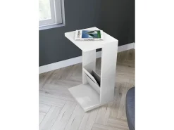 Mesa auxiliar - A70cm x L40cm x P35cm blanco -Trébol