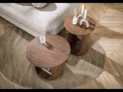 Mesa auxiliar - marrón Madera - 45 x 45 cm - MEVA