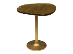 Mesa auxiliar - oro Cristal - 50 x 42 cm - DARI