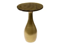 Mesa auxiliar - oro Cristal - 40 x 40 cm - MOKKA