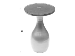 Mesa auxiliar - oro Cristal - 30 x 30 cm - MOKKA