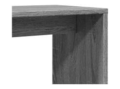 Mesa auxiliar 2 uds madera ingeniería gris Sonoma 50x30x50 cm