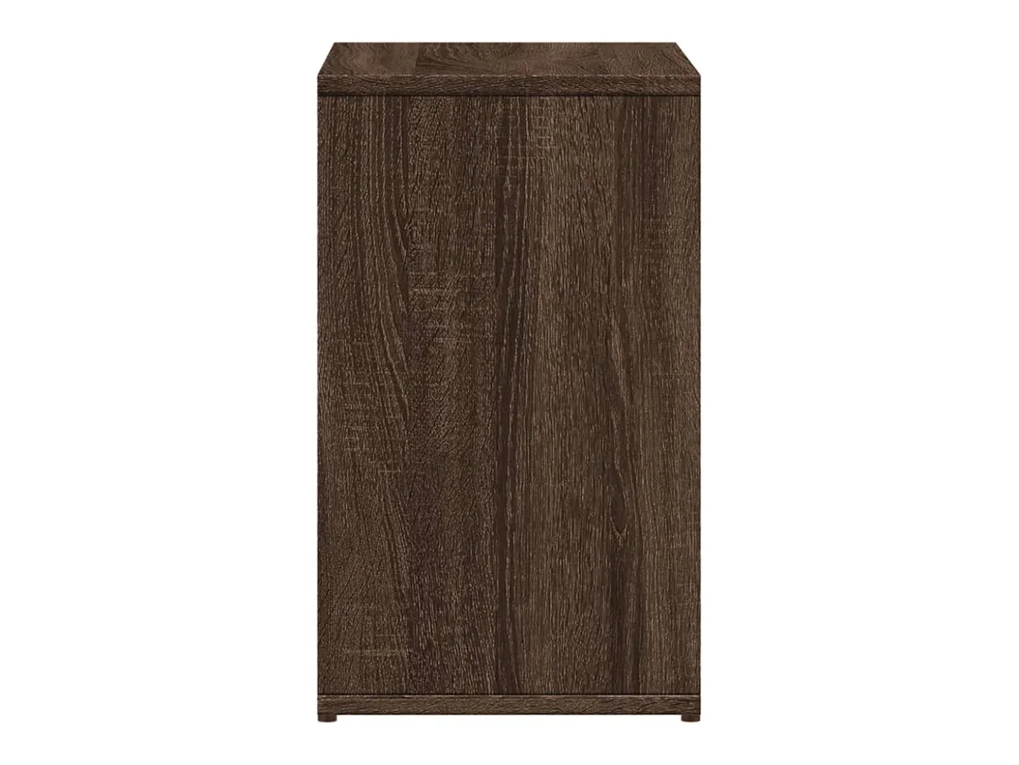 Mesa auxiliar 2 uds madera ingeniería marrón roble 50x30x50 cm