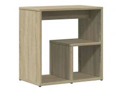 Mesa auxiliar 2 uds madera ingeniería roble Sonoma 50x30x50 cm