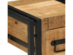 Mesa auxiliar 30 x 30 x 40 cm Madera de mango sólido y metal