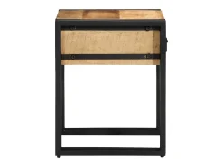 Mesa auxiliar 40 x 40 x 50 cm Madera de mango sólido y metal