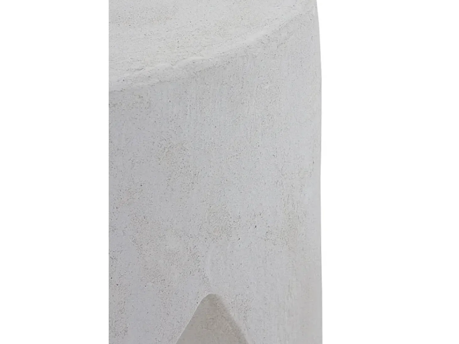 Mesa auxiliar color cemento blanco de poliresina