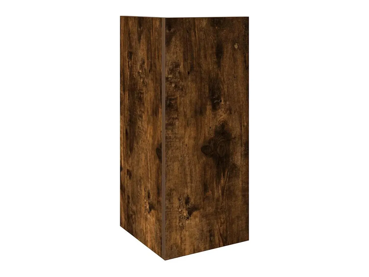 Mesa auxiliar con estante roble ahumado 25,5x27x60 cm