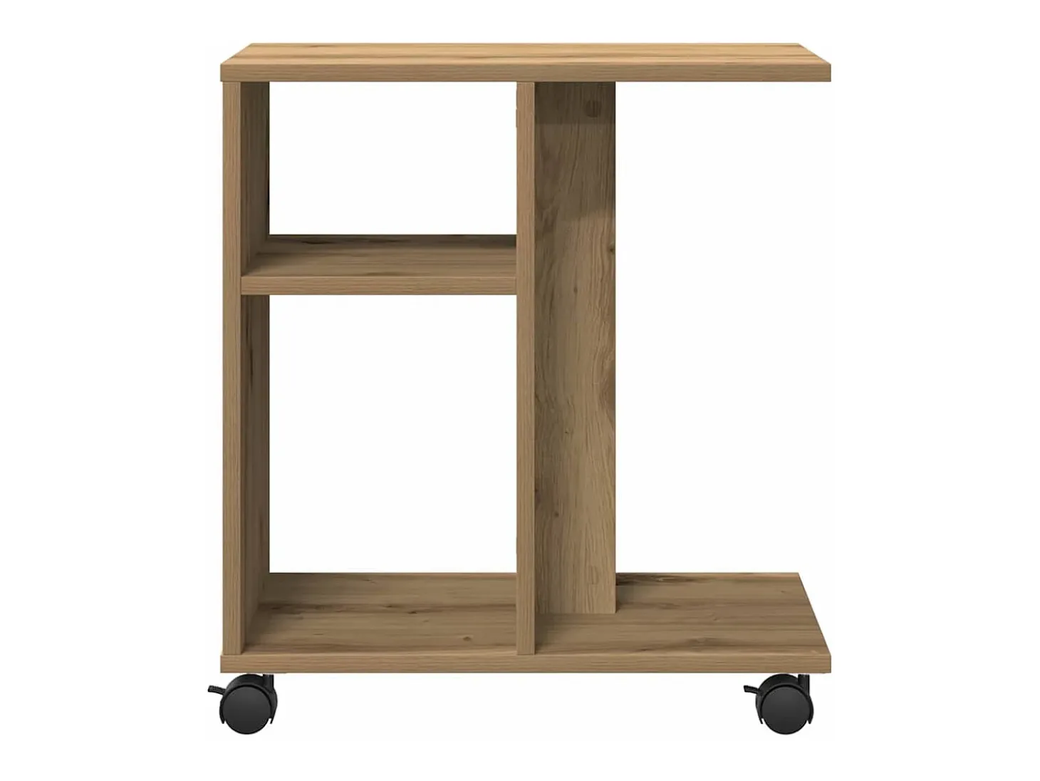 Mesa Auxiliar con estante Roble artisan 50 x 30 x 55 cm