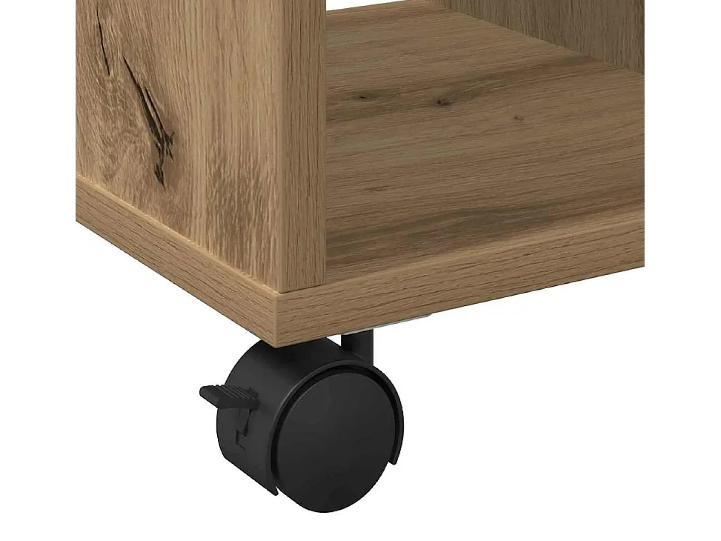 Mesa Auxiliar con estante Roble artisan 50 x 30 x 55 cm