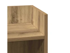 Mesa auxiliar con estante roble artisan 25,5x27x60 cm