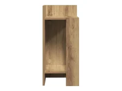 Mesa auxiliar con estante roble artisan 25,5x27x60 cm