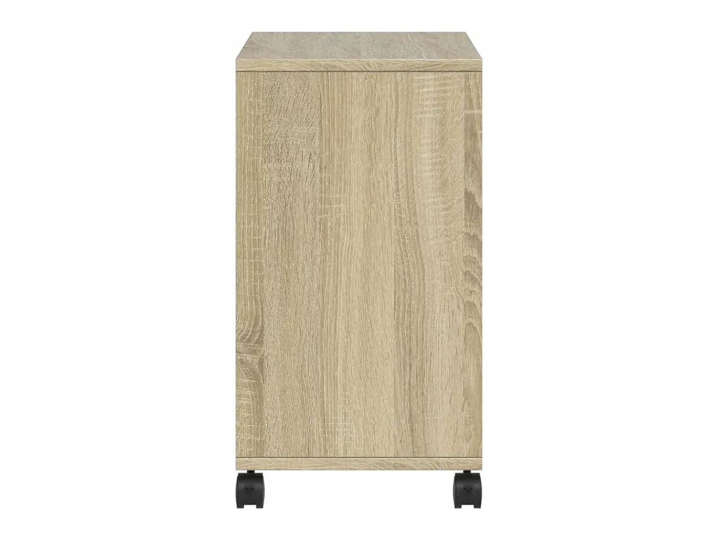 Mesa auxiliar con ruedas madera ingeniería Sonoma 50x30x55 cm
