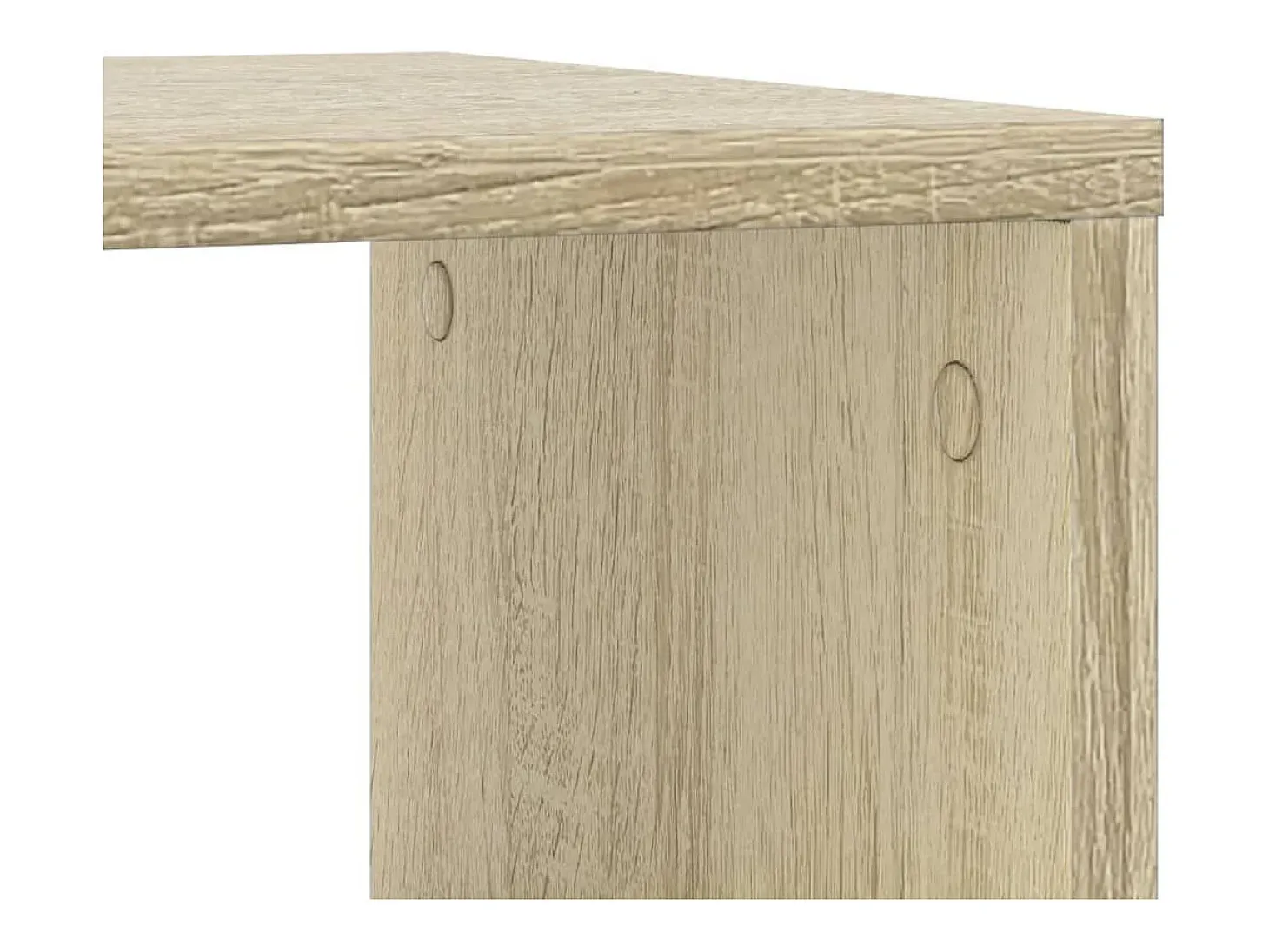 Mesa auxiliar con ruedas madera ingeniería Sonoma 50x30x55 cm