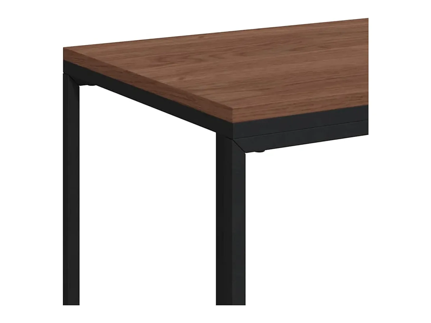 Mesa auxiliar con ruedas de contrachapado negro 40x30x63,5 cm