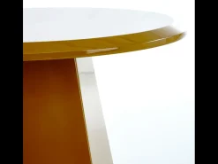 Mesa auxiliar de diseño KIMI amarillo mostaza