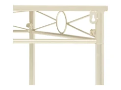 Mesa auxiliar de estilo vintage metal 87x34x73 cm dorada