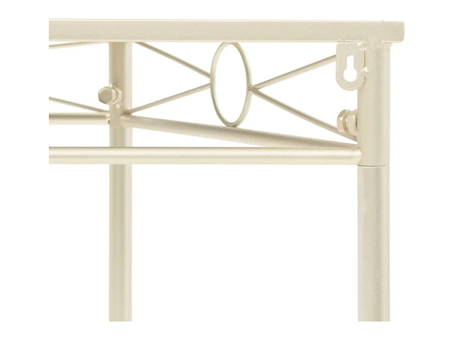 Mesa auxiliar de estilo vintage metal 87x34x73 cm dorada