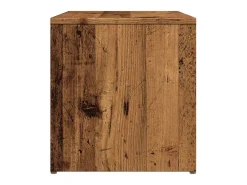 Mesa auxiliar de madera contrachapada envejecida 59x36x38 cm