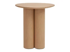 Mesa auxiliar de madera clara HOLLEN