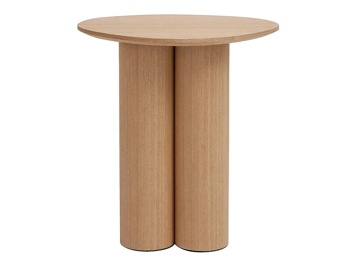 Mesa auxiliar de madera clara HOLLEN