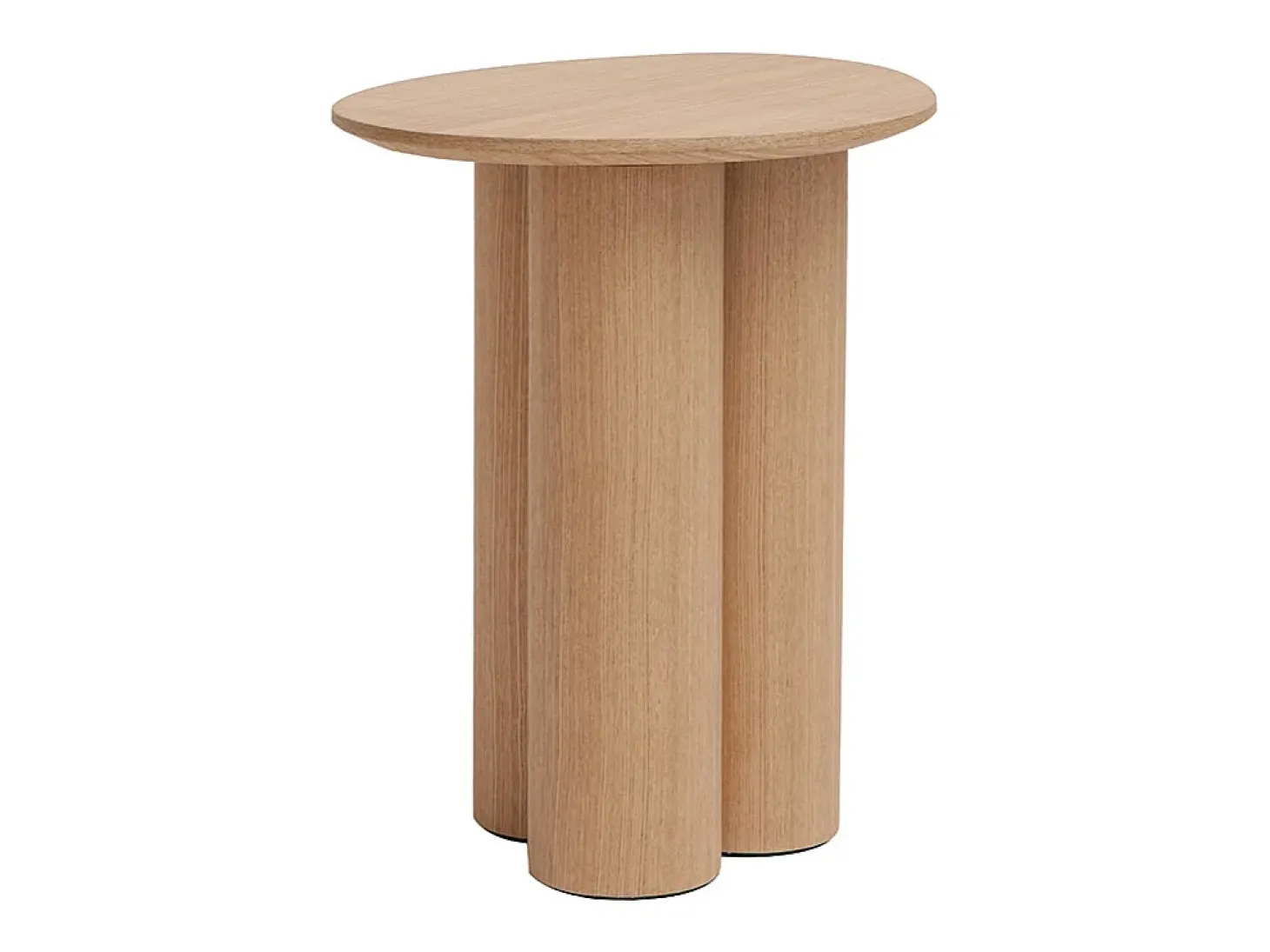Mesa auxiliar de madera clara HOLLEN