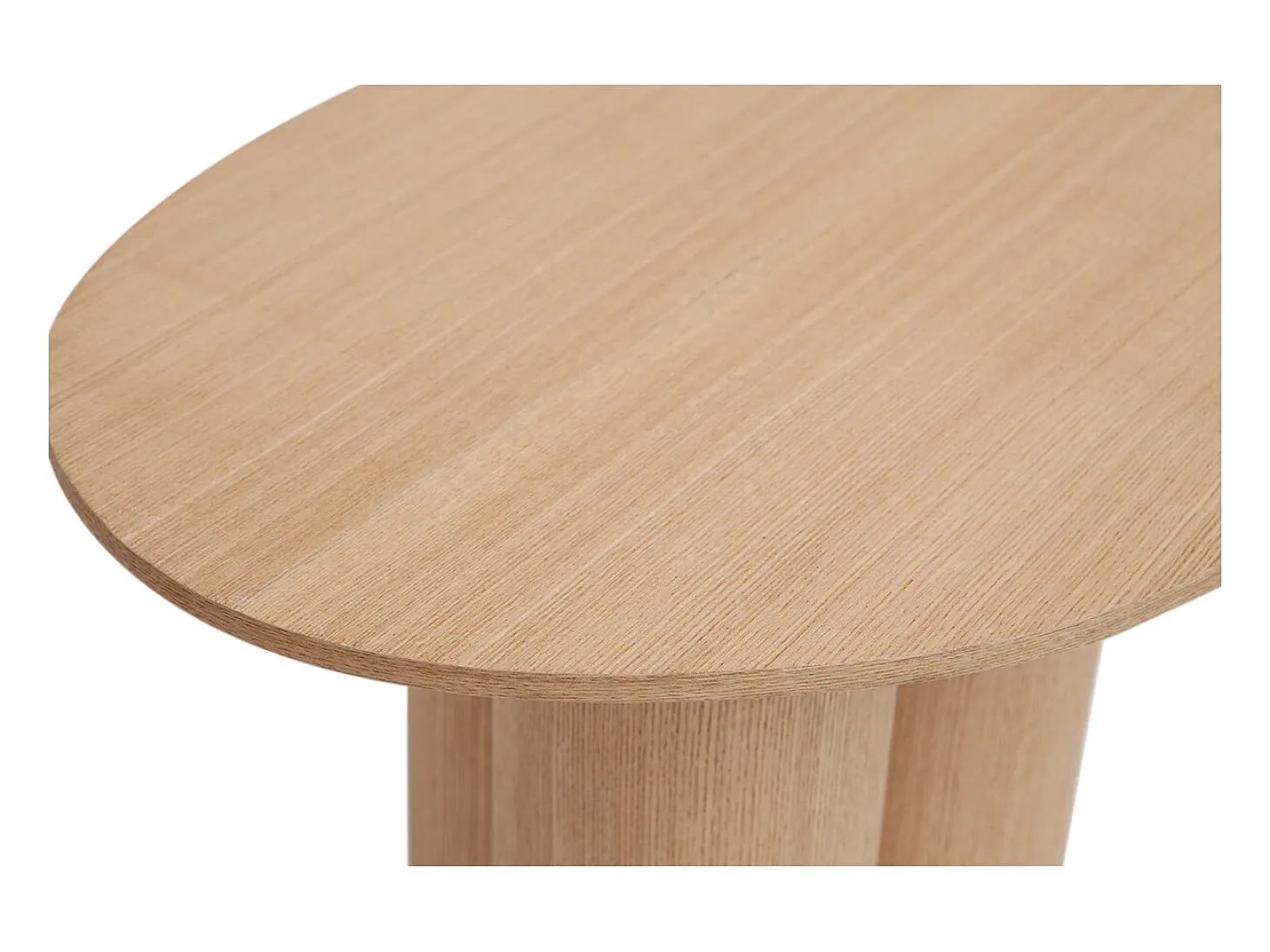 Mesa auxiliar de madera clara HOLLEN