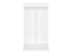 Mesa auxiliar de madera contrachapada blanco 50x30x50 cm