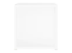 Mesa auxiliar de madera contrachapada blanco 33x33x34,5 cm