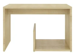 Mesa auxiliar de madera contrachapada roble Sonoma 59x36x38 cm